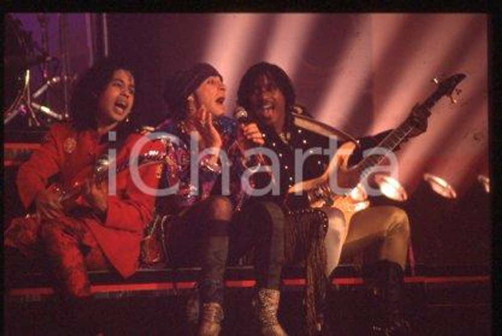 35mm vintage slide* 1989 ca SANREMO - American singer LITTLE STEVEN (30)