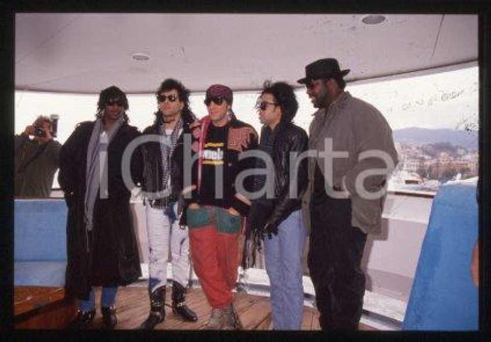 35mm vintage slide* 1989 ca SANREMO - American singer LITTLE STEVEN (38)