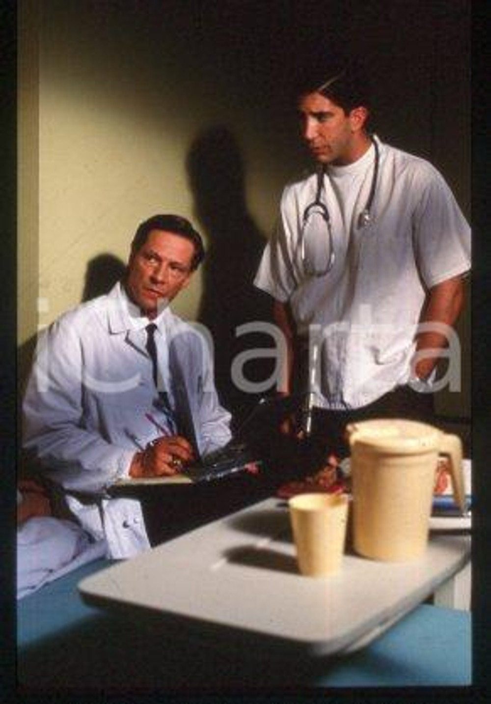 35mm vintage slide* 1997 CINEMA "BREAST MEN" David SCHWIMMER, Chris COOPER (4)