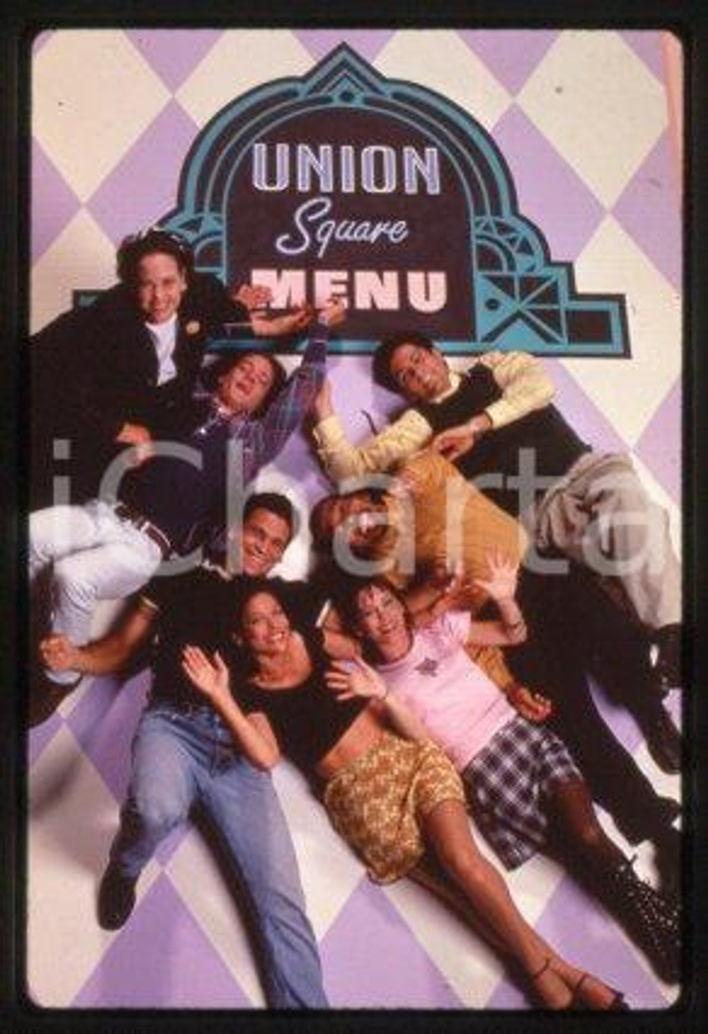 35mm vintage slide* 1997 CINEMA Cast of "BETWEEN BROTHERS" TV Series (2)
