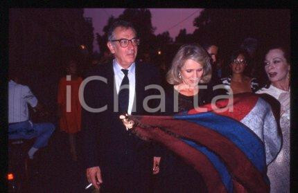 35mm vintage slide* 1991 VENICE Roger VADIM & wife Marie Christine BARRAULT (35)