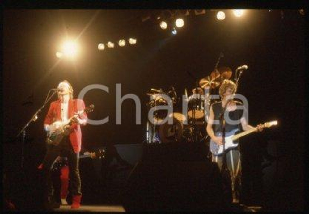 35mm vintage slide* 1985 MUSIC British rock band DIRE STRAITS Mark KNOPFLER (19)