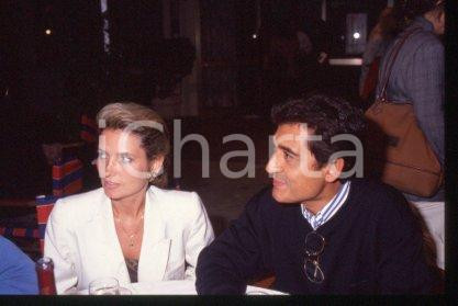 35mm vintage slide* 1990 ca CINEMA Spanish actor Andrés PAJARES & wife (48)