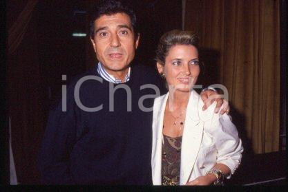 35mm vintage slide* 1990 ca CINEMA Spanish actor Andrés PAJARES & wife (49)