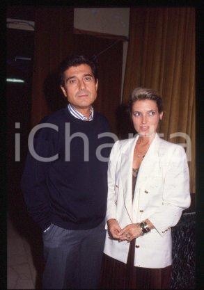 35mm vintage slide* 1990 ca CINEMA Spanish actor Andrés PAJARES & wife (50)