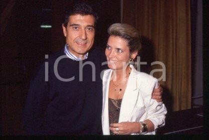 35mm vintage slide* 1990 ca CINEMA Spanish actor Andrés PAJARES & wife (51)