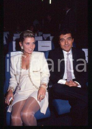 35mm vintage slide* 1990 ca CINEMA Spanish actor Andrés PAJARES & wife (54)