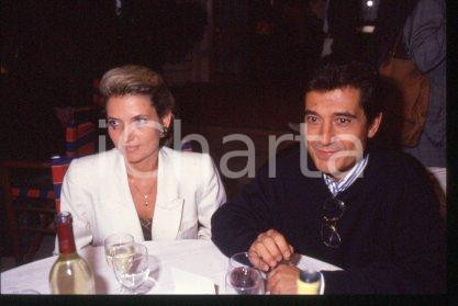 35mm vintage slide* 1990 ca CINEMA Spanish actor Andrés PAJARES & wife (42)