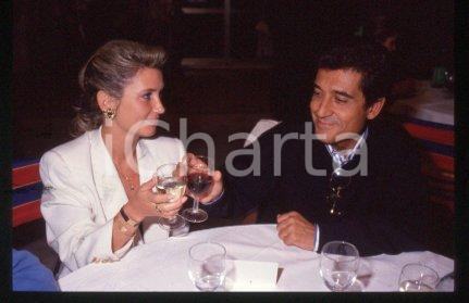 35mm vintage slide* 1990 ca CINEMA Spanish actor Andrés PAJARES & wife (43)