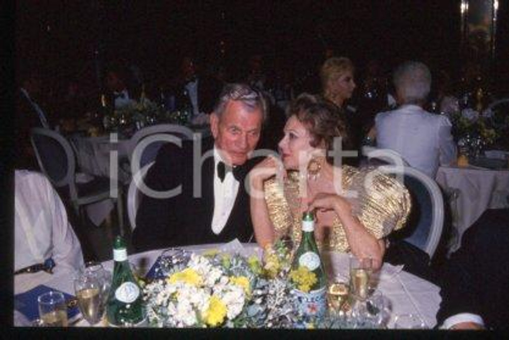 35mm vintage slide* 1981 ca CANNES Joseph COTTEN and wife Patricia MEDINA (34)