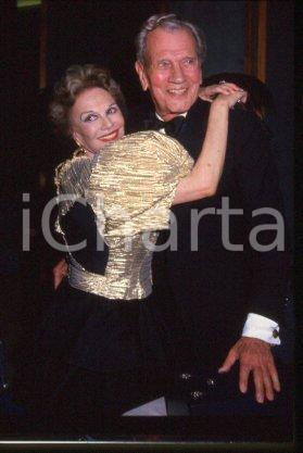 35mm vintage slide* 1981 ca CANNES Joseph COTTEN and wife Patricia MEDINA (36)