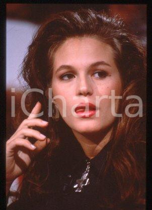 35mm vintage slide* 1991 RAI DUE - CIAO WEEKEND American actress Noelle BECK (2)