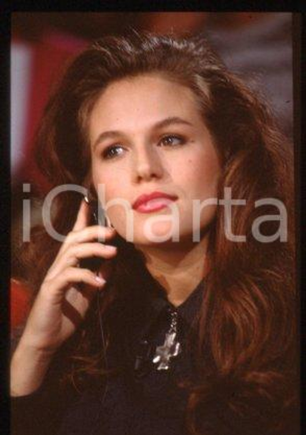 35mm vintage slide* 1991 RAI DUE- CIAO WEEKEND American actress Noelle BECK (12)