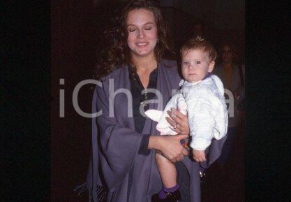 35mm vintage slide* 1991 CIAO WEEKEND actress Noelle BECK & daughter Forrest(13)