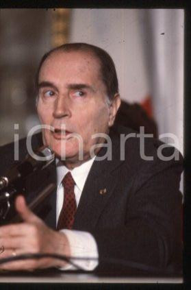 35mm vintage slide* 1990ca POLITICS President of France François MITTERRAND (10)