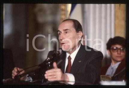 35mm vintage slide* 1990ca POLITICS President of France François MITTERRAND (16)