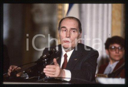 35mm vintage slide* 1990ca POLITICS President of France François MITTERRAND (19)