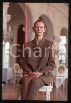 35mm vintage slide* 1992 VENICE Film Festival British actress Tilda SWINTON (32)
