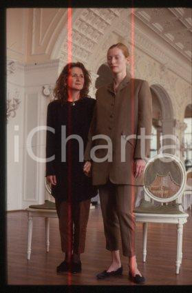 35mm vintage slide* 1992 VENICE actress Tilda SWINTON and Sally POTTER (46)