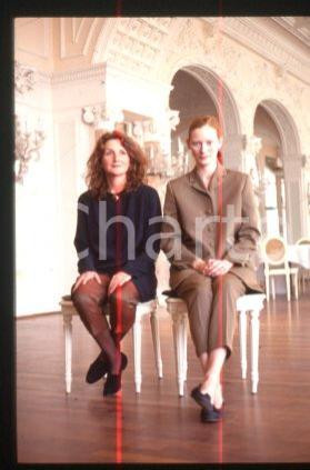 35mm vintage slide* 1992 VENICE actress Tilda SWINTON and Sally POTTER (48)