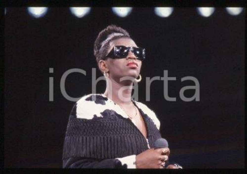 35mm vintage slide* 1990 ca ITALY American house music singer ADEVA (10)