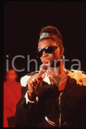 35mm vintage slide* 1990 ca ITALY American house music singer ADEVA (28)