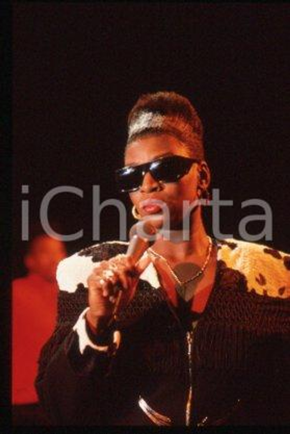 35mm vintage slide* 1990 ca ITALY American house music singer ADEVA (33)