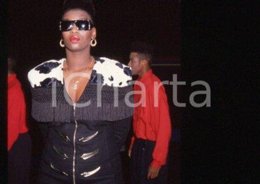 35mm vintage slide* 1990 ca ITALY American house music singer ADEVA (36)