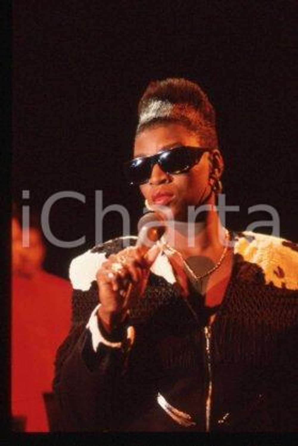 35mm vintage slide* 1990 ca ITALY American house music singer ADEVA (38)
