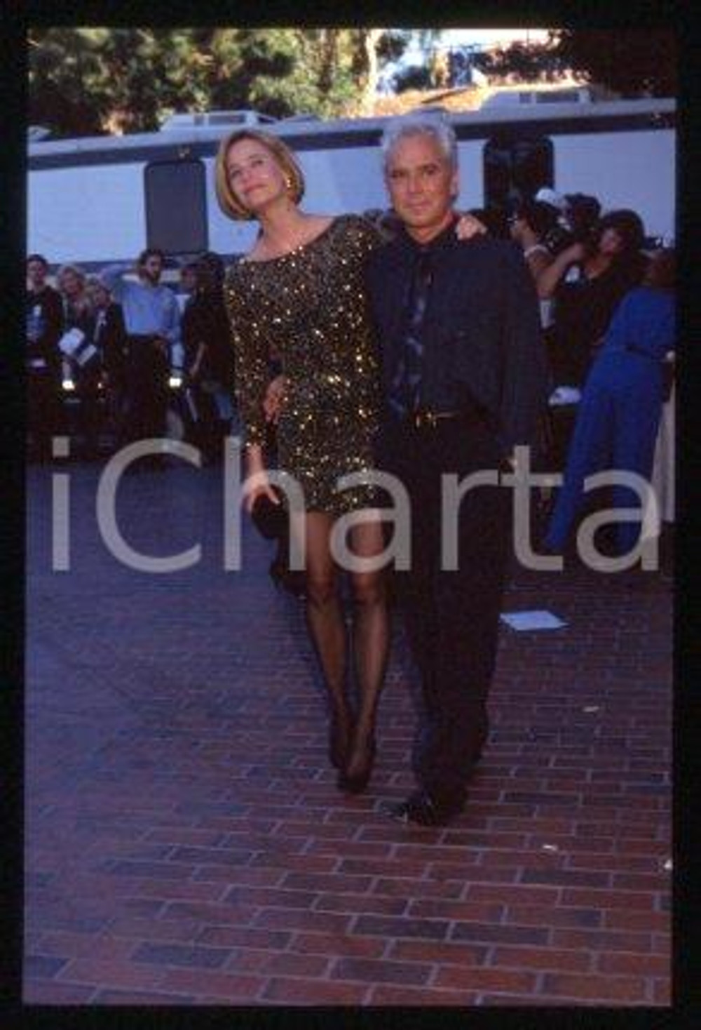 35mm vintage slide* 1990 LOS ANGELES MTV Awards Susan DEY and husband (43)