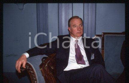 35mm vintage slide* 1990 ca MILAN President of MOODY's John Augustus BOHN (7)