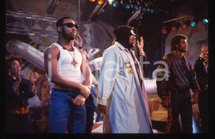35mm vintage slide* 1989 ca ITALY American DJ and rapper Afrika BAMBAATAA (39)