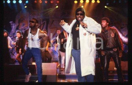 35mm vintage slide* 1989 ca ITALY American DJ and rapper Afrika BAMBAATAA (42)