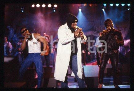 35mm vintage slide* 1989 ca ITALY American DJ and rapper Afrika BAMBAATAA (45)