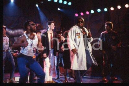 35mm vintage slide* 1989 ca ITALY American DJ and rapper Afrika BAMBAATAA (46)