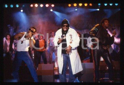 35mm vintage slide* 1989 ca ITALY American DJ and rapper Afrika BAMBAATAA (47)