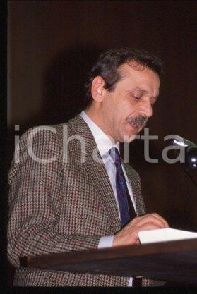 35mm vintage slide* 1991 ca MILAN Palestinian politician Yasser ABED RABBO (1)