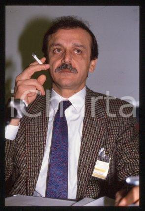 35mm vintage slide* 1991 ca MILAN Palestinian politician Yasser ABED RABBO (4)