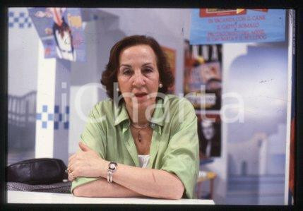 35mm vintage slide* 1990 ca MILAN Portrait of Italian writer Laura GRIMALDI (5)