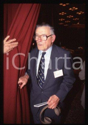 35mm vintage slide* 1990 ca MILAN Nobel Prize winner James M. BUCHANAN (4)