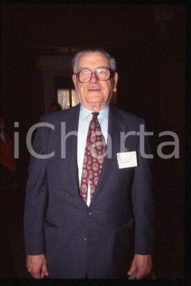 35mm vintage slide* 1990 ca MILAN Nobel Prize winner James M. BUCHANAN (6)