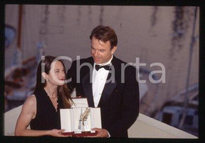 35mm vintage slide* 1993 CANNES Film Festival Holly HUNTER & Sam NEILL (97)