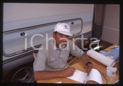 35mm vintage slide* 1990 ca ITALY Skipper & sports commentator Cino RICCI (6)