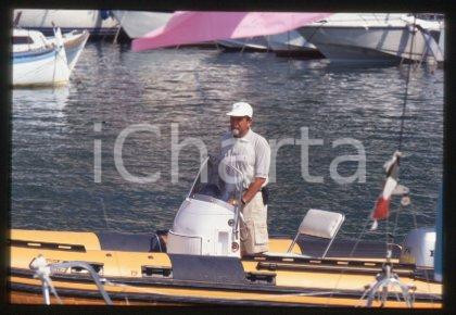 35mm vintage slide* 1990 ca ITALY Skipper & sports commentator Cino RICCI (8)