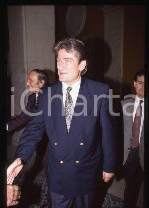 35mm vintage slide* 1992 ca ROME Albanian conservative politician Sali BERISHA 5