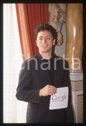 35mm vintage slide* 1999 ca MILAN Portrait of co-founder Google Sergey BRIN (2)