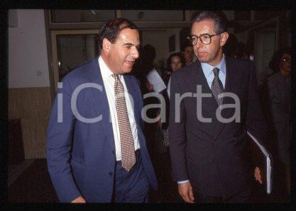 35mm vintage slide* 1995 ca MILAN Commissioners Leon BRITTAN & Mario MONTI (33)