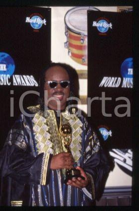 35mm vintage slide* 1990 ca WORLD MUSIC AWARDS singer-songwriter Stevie WONDER 1