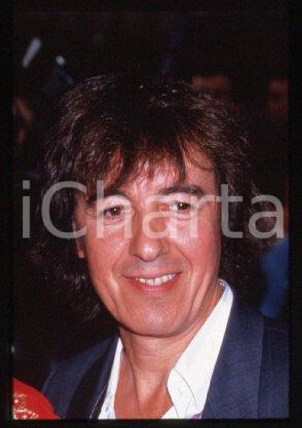 Fotografia d'epoca originale 35mm vintage slide* 1989 ca MUSIC bassist for the Rolling Stones Bill WYMAN (1) 1