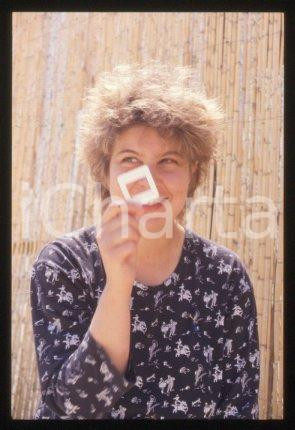 35mm vintage slide* 1990 ca ITALIA CINEMA Fiorella INFASCELLI Ritratto regista 1